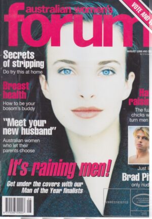 Australian Women's Forum #93 Vol. 8 1999 August (Male nudes galore)