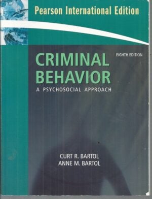 Criminal Behavior: A Psychosocial Approach